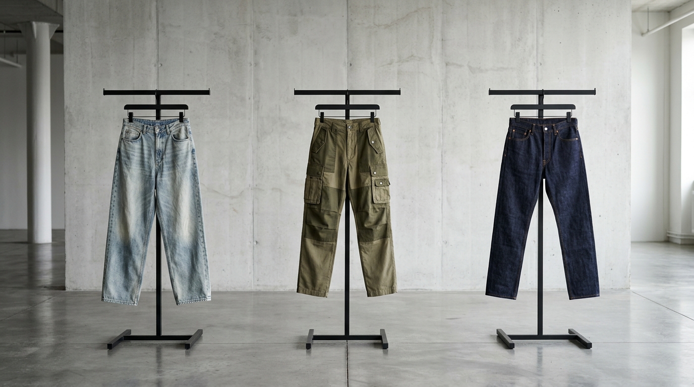 Showroom de siluetas confeccionadas en bull denim y drill